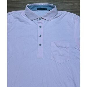 Greyson Roseate Spirit Pink Performance Golf Polo Shirt Men's Sz L